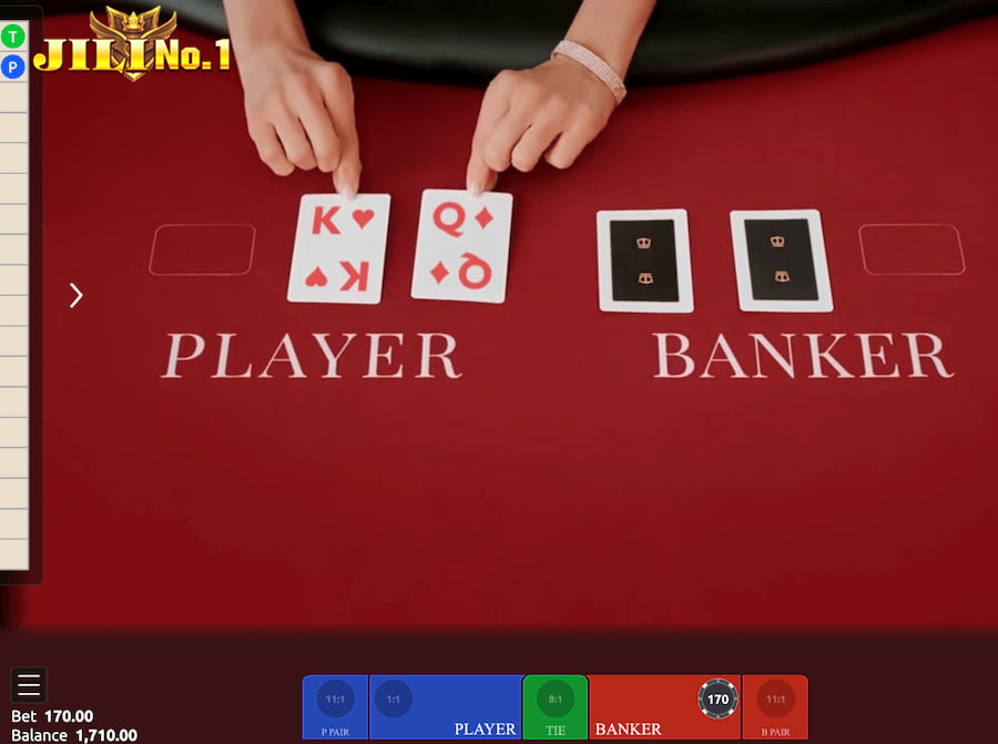 Instructions for playing baccarat at JILINo1